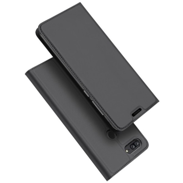 „Dux Ducis“ Skin atverčiamas dėklas - juodas (Honor 9 Lite)