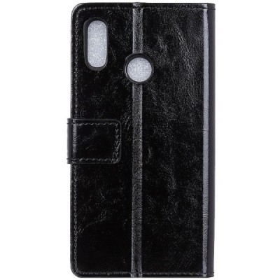 Huawei Honor Play atvēramais ādas melns maciņš, grāmata (maks) / Vacins.lv