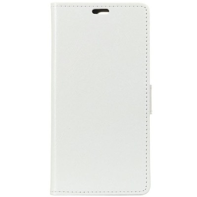 Huawei Honor Play atvēramais ādas balts maciņš, grāmata (maks) / Vacins.lv