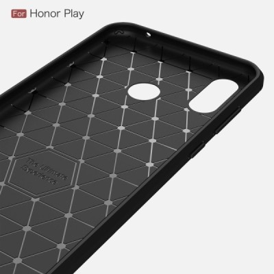 Huawei Honor Play kieto silikono TPU juodas dėklas - nugarėlė / Priedai.lt
