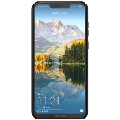 Huawei Honor Play Nillkin Frosted Shield juodas plastikinis dėklas / Priedai.lt