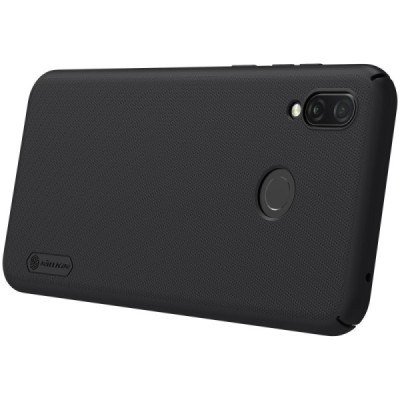 Huawei Honor Play Nillkin Frosted Shield juodas plastikinis dėklas / Priedai.lt
