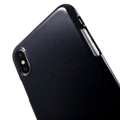 Apple iPhone Xs Max Mercury juodas kieto silikono TPU dėklas - nugarėlė / Priedai.lt