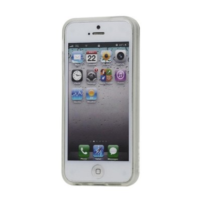 Skaidrus, kieto silikono (TPU) Apple iPhone SE (5, 5s) dėklas (dėkliukas) / Priedai.lt