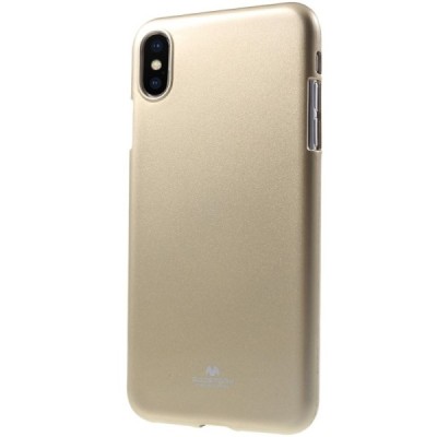 Apple iPhone Xs Max Mercury auksinis kieto silikono TPU dėklas - nugarėlė / Priedai.lt
