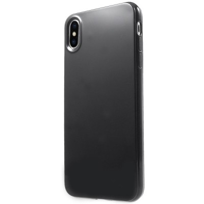 Apple iPhone Xs Max kieto silikono TPU juodas dėklas - nugarėlė / Priedai.lt