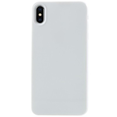 Apple iPhone Xs Max cieta silikona (TPU) balts apvalks / vacins.lv