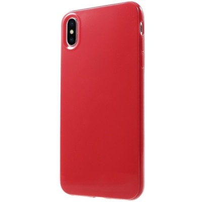 Apple iPhone Xs Max cieta silikona (TPU) sarkans apvalks / vacins.lv