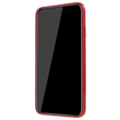 Apple iPhone Xs Max cieta silikona (TPU) sarkans apvalks / vacins.lv