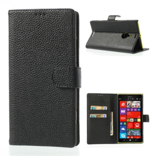 Atverčiamas dėklas, piniginė - juodas (Lumia 1520)