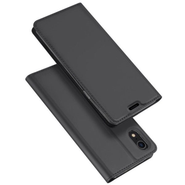 „Dux Ducis“ Skin atverčiamas dėklas - pilkas (iPhone Xr)