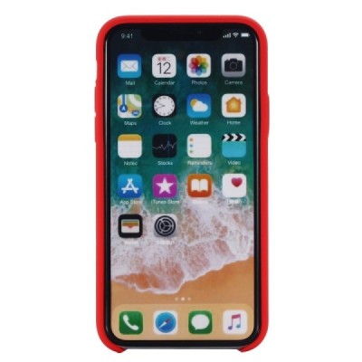 Apple iPhone Xr „Shell“ cieta silikona (TPU) sarkans apvalks | vacins.lv