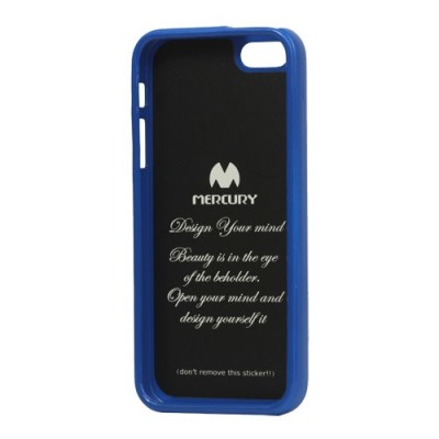 „Mercury“ Color kieto silikono (TPU) mėlynas Apple iPhone SE (5, 5s) dėklas (dėkliukas) / Priedai.lt