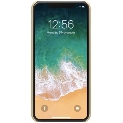 Nillkin Frosted Shield Apple iPhone Xs Max auksinis plastikinis dėklas / Priedai.lt