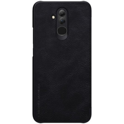 Prabangus „Nillkin“ Qin serijos juodas odinis atverčiamas Huawei Mate 20 Lite dėklas - knygutė / Priedai.lt