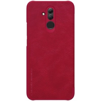 Prabangus „Nillkin“ Qin serijos raudonas odinis atverčiamas Huawei Mate 20 Lite dėklas - knygutė / Priedai.lt