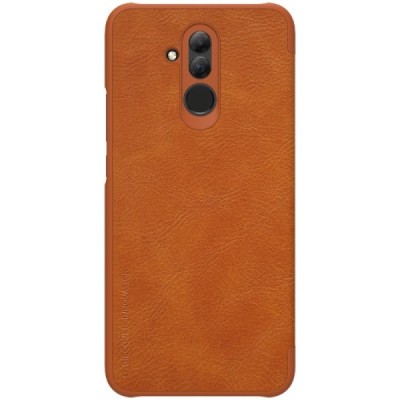 Greznais „Nillkin“ Qin sērijas ādas atvērams brūns Huawei Mate 20 Lite maciņš / Vacins.lv