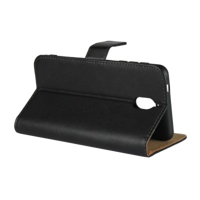 Nokia 3.1 (2018) atvēramais ādas melns maciņš, grāmata (maks) / Vacins.lv