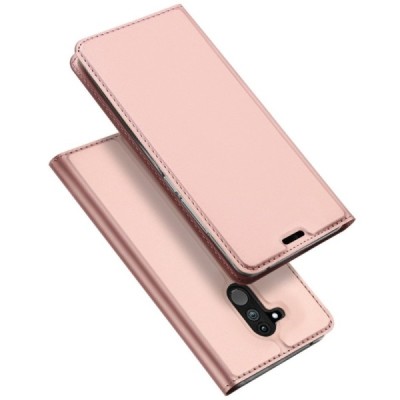 Huawei Mate 20 Lite „Dux Ducis“ Skin sērijas rozs ādas atvērams maciņš / Vacins.lv