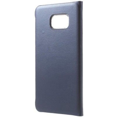 Samsung Galaxy S6 Edge+ (G928) atvēramais maciņš ar lodziņu - zils/ Vacins.lv
