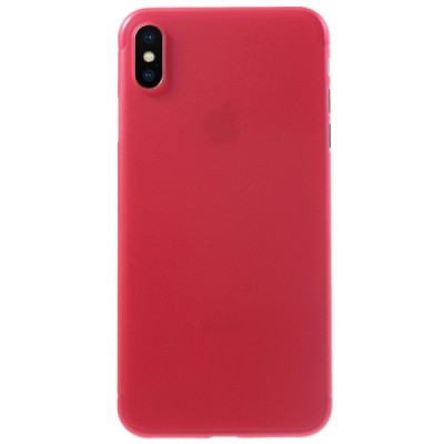 Ploniausias pasaulyje plastikinis Apple iPhone Xs Max raudonas dėklas - nugarėlė / Priedai.lt