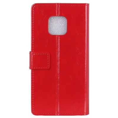 Huawei Mate 20 Pro atvēramais ādas sarkans maciņš (maks) / Vacins.lv