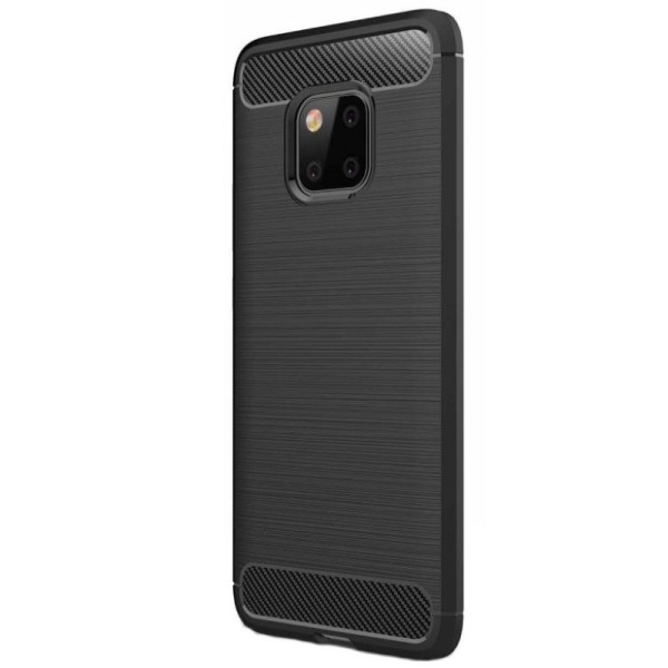 „Carbon“ kieto silikono (TPU) dėklas - juodas (Mate 20 Pro)