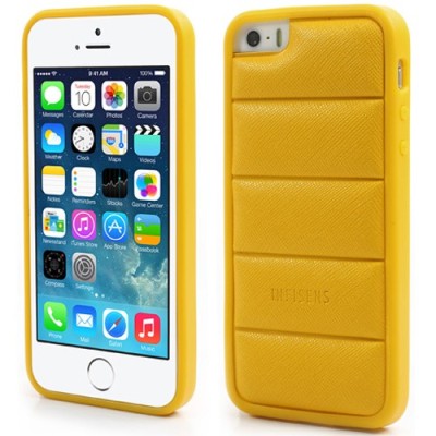 Geltonas „Infisens“ silikoninis Apple iPhone SE (5, 5s) dėklas / Priedai.lt