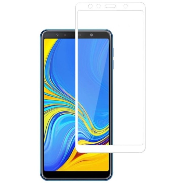 „Mocolo“ Tempered Glass apsauginis ekrano stiklas 0.26 mm - baltas (Galaxy A7 2018)