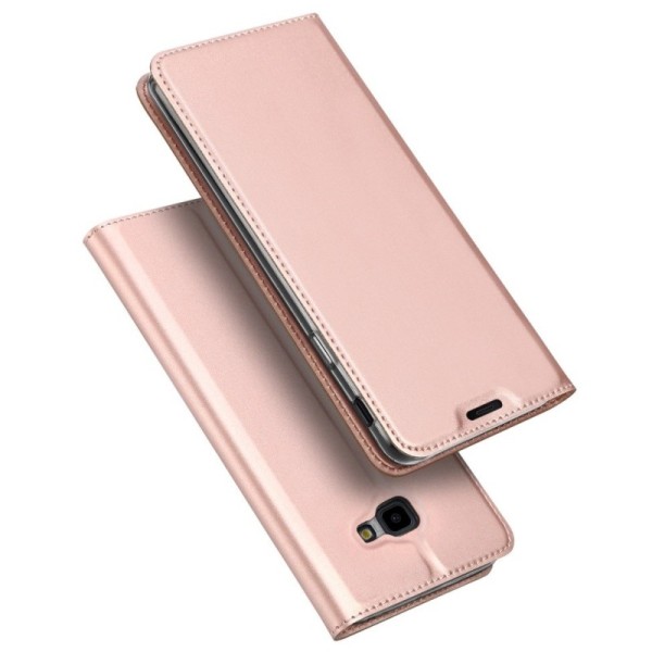 „Dux Ducis“ Skin atvērams maciņš - rozs (Galaxy J4+