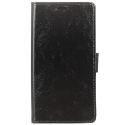 Samsung Galaxy J4+ atvēramais ādas melns maciņš (maks) / Vacins.lv