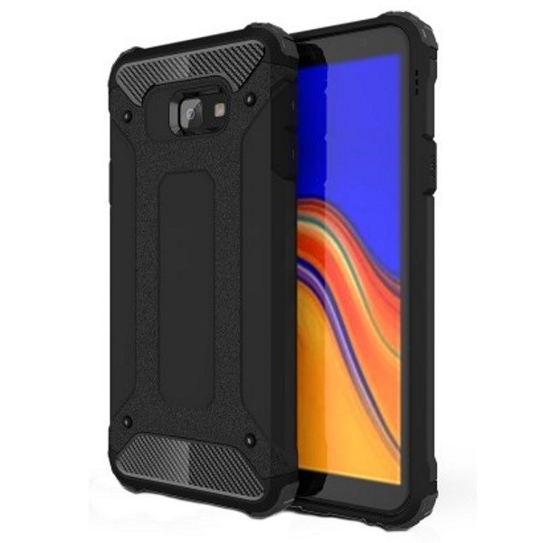 Pastiprinātas aizsardzības apvalks - melns (Galaxy J4+)