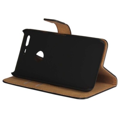 Google Pixel atvēramais ādas melns Casual maciņš (maks) / Vacins.lv