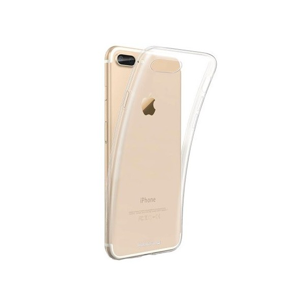 Cieta silikona (TPU) apvalks - dzidrs (iPhone 7 Plus / 8 Plus)