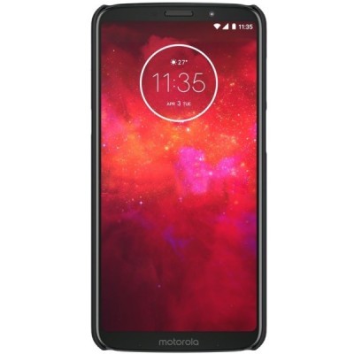 Motorola Moto Z3 Play (Moto Z3) Nillkin Frosted Shield juodas plastikinis dėklas / Priedai.lt