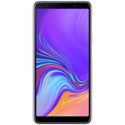 Samsung Galaxy A7 2018 Nillkin Frosted Shield baltas plastikinis dėklas / Priedai.lt