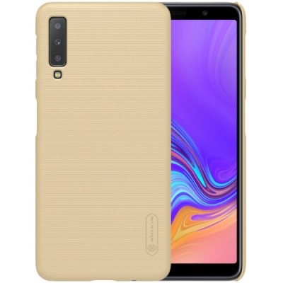 Samsung Galaxy A7 2018 Nillkin Frosted Shield zelta plastmasas apvalks / vacins.lv