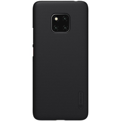 Huawei Mate 20 Pro Nillkin Frosted Shield melns plastmasas apvalks / vacins.lv