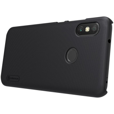 Xiaomi Redmi 6 Pro (Mi A2 Lite) Nillkin Frosted Shield melns plastmasas apvalks / vacins.lv