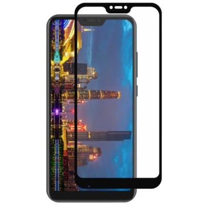 Xiaomi Redmi 6 Pro (Mi A2 Lite) „Mocolo“ 9H Tempered Glass sustiprintos apsaugos juodas pilnai dengiantis apsauginis ekrano stik