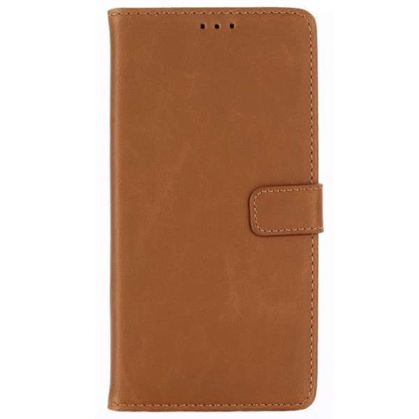 „Retro“ atvēramais maciņš - gaiši brūns (Galaxy A7 2018)