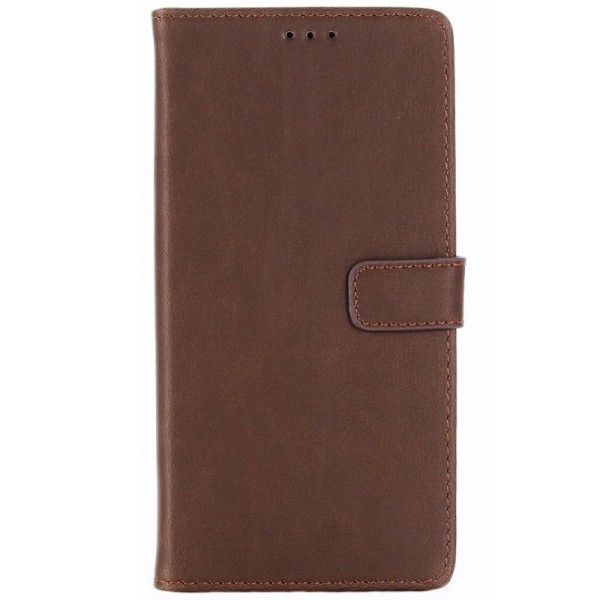 „Retro“ atverčiamas dėklas - tamsiai rudas (Galaxy A7 2018)