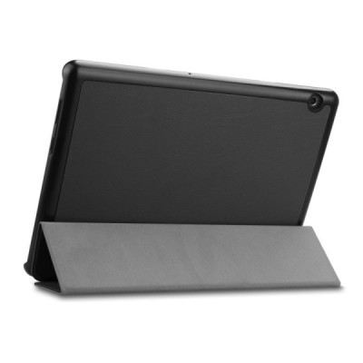 Huawei MediaPad T5 10 atvēramais melns maciņš / Vacins.lv