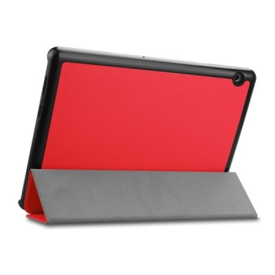 Huawei MediaPad T5 10 atvēramais sarkans maciņš / Vacins.lv