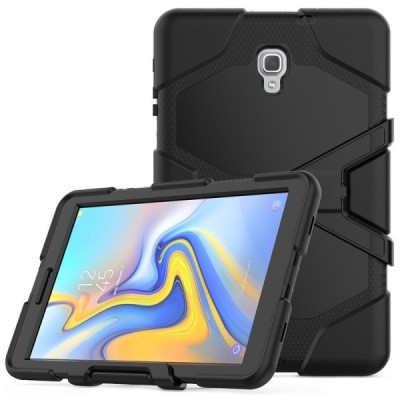 Samsung Galaxy Tab A 10.5 2018 (T590, T595) pastiprinātas aizsardzības melns apvalks  / Vacins.lv