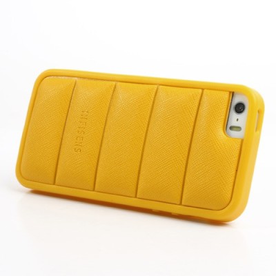 Geltonas „Infisens“ silikoninis Apple iPhone SE (5, 5s) dėklas / Priedai.lt