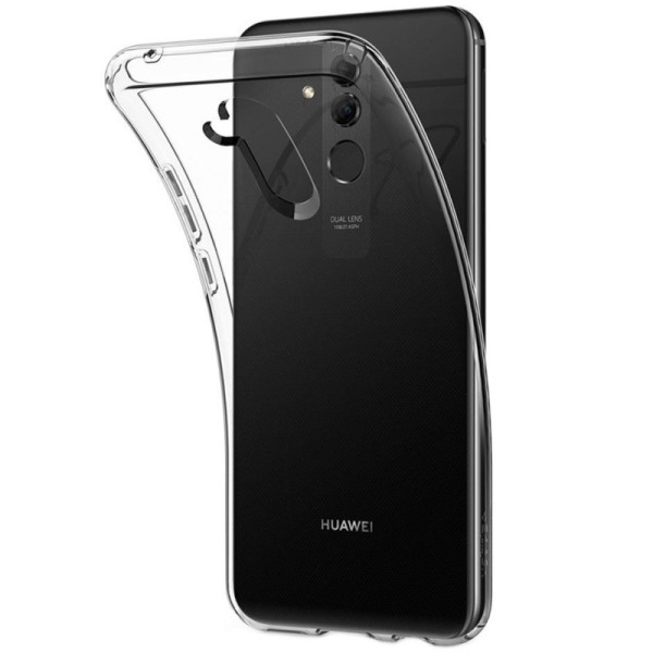 Kieto silikono (TPU) dėklas - skaidrus (Mate 20 Lite)