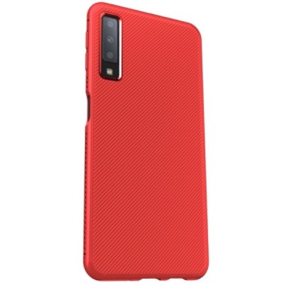 Samsung Galaxy A7 (2018) „Lenuo“ cieta silikona (TPU) sarkans apvalks / vacins.lv