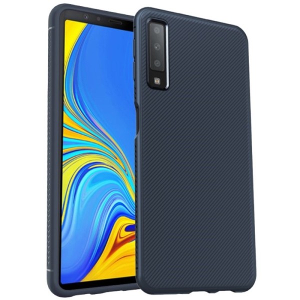 „Lenuo“ cieta silikona (TPU) apvalks - zils (Galaxy A7 2018)