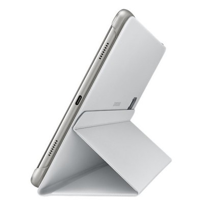Origināls Samsung Galaxy Tab A 10.5 2018 (T590, T595) Book Cover EF-BT590PJEGWW ādas atvēramais pelēks maciņš / Vacins.lv